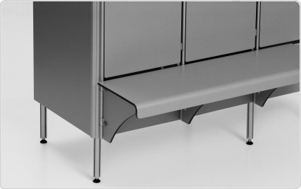 szafki basenowe HPL, szafki do przebieralni HPL, HPL, baseny przebieralnie, hale sportowe,